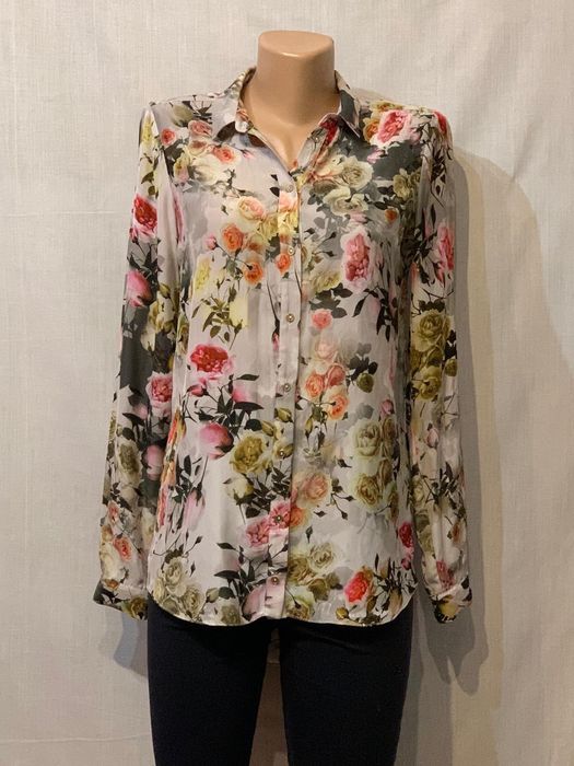 River Island Camasa gri cu model floral