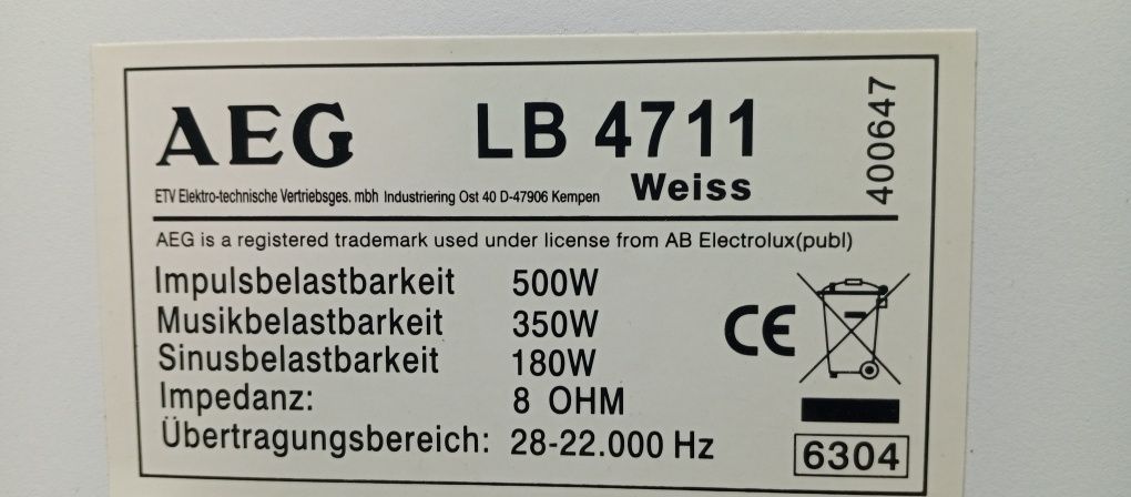 Немски тонколони AEG LB-4711