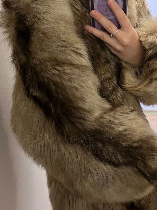 Haina superbă  blana naturala