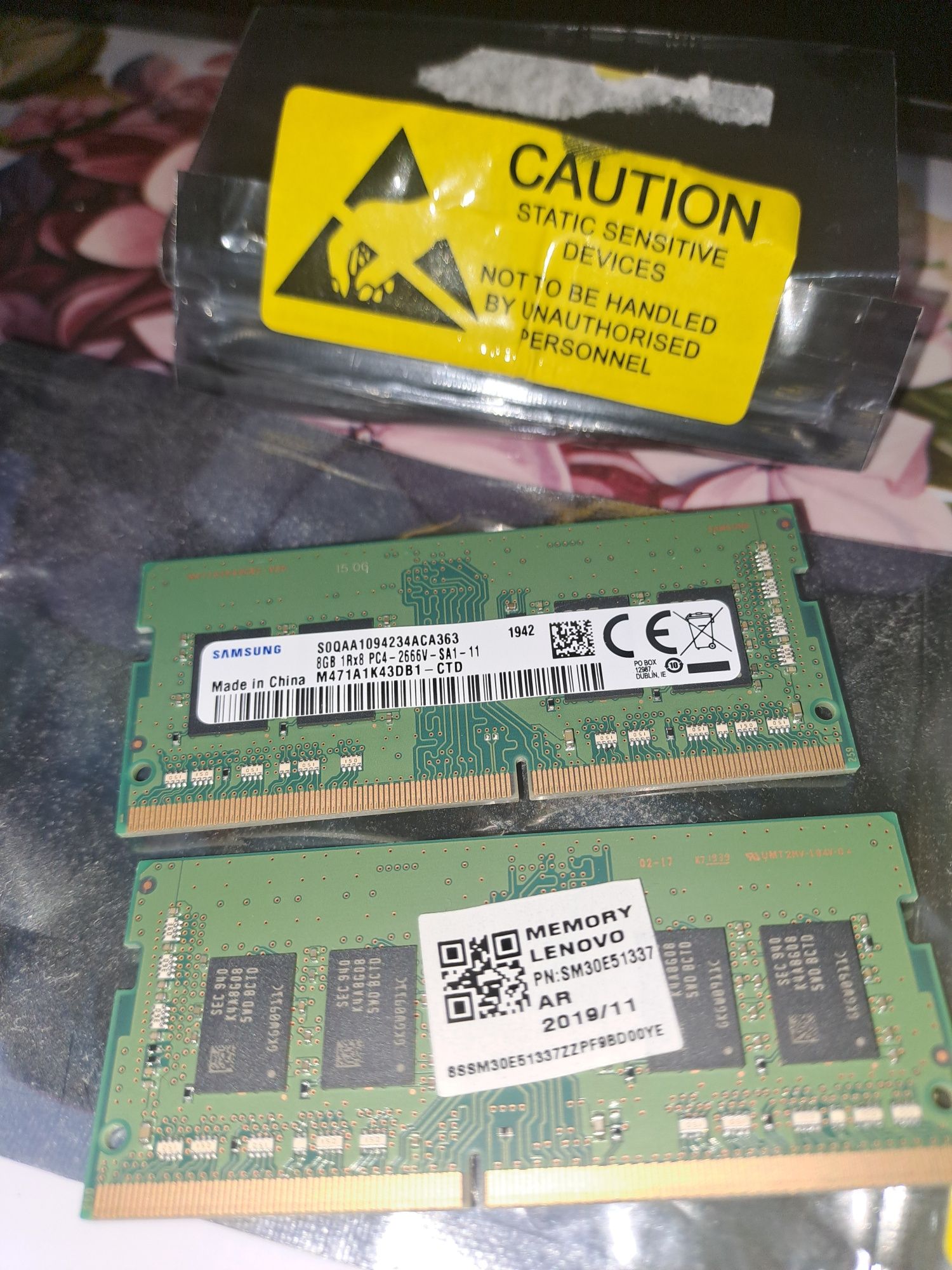ОЗУ 8 GB DDR4-2666 SO-DIMM  2шт.