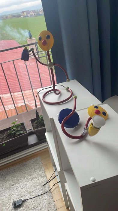 set aplica si veioza lampa camera copilului vesel colorate din Austria