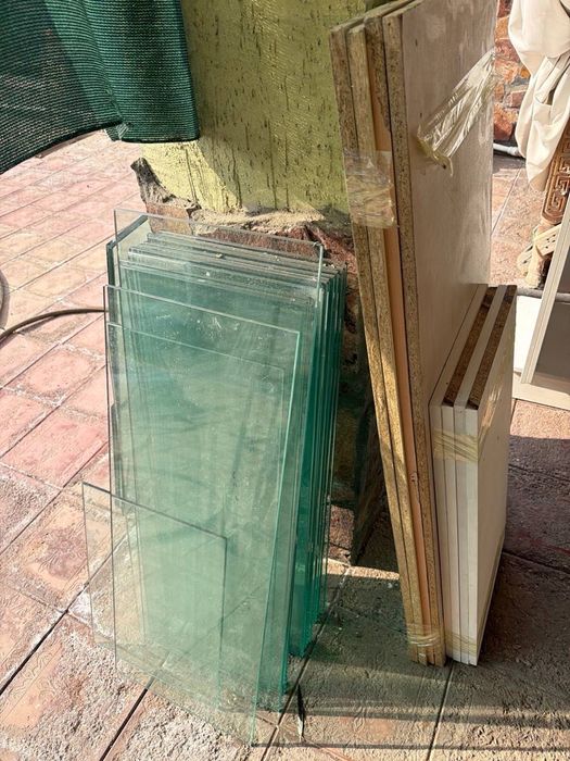 Стекло для стеллажей полок 90х35 см