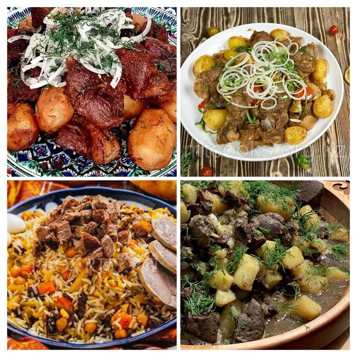 Повар выездной для гостей сочный и вкусный: Плов Сырне Куырдак Кебаб.