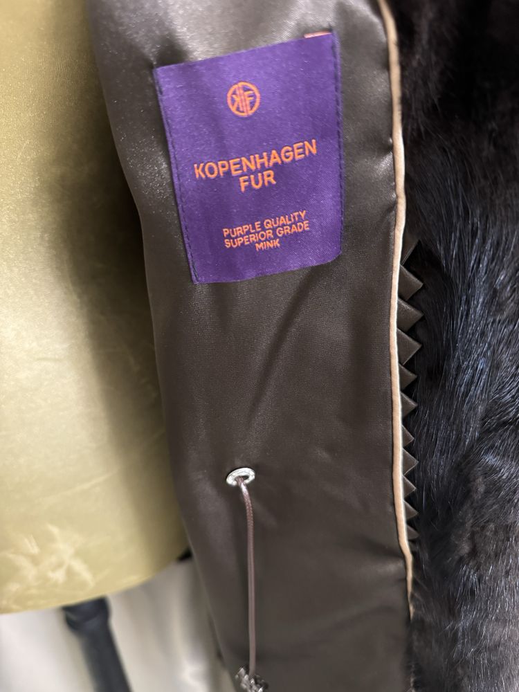 Дамско палто от норка Тъмен Шоколад S-M,L Mink coat