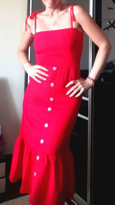 Rochie midi retro NOUA,XS/S