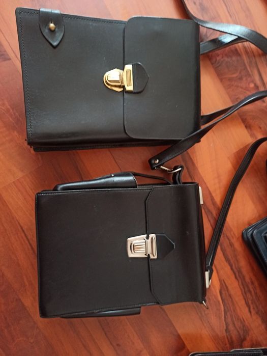 Genti vintage piele naturala