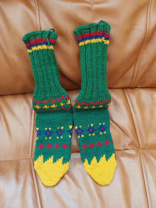 Автентични родопски, вълнени чорапи.Нови.Съхранявани грижливо