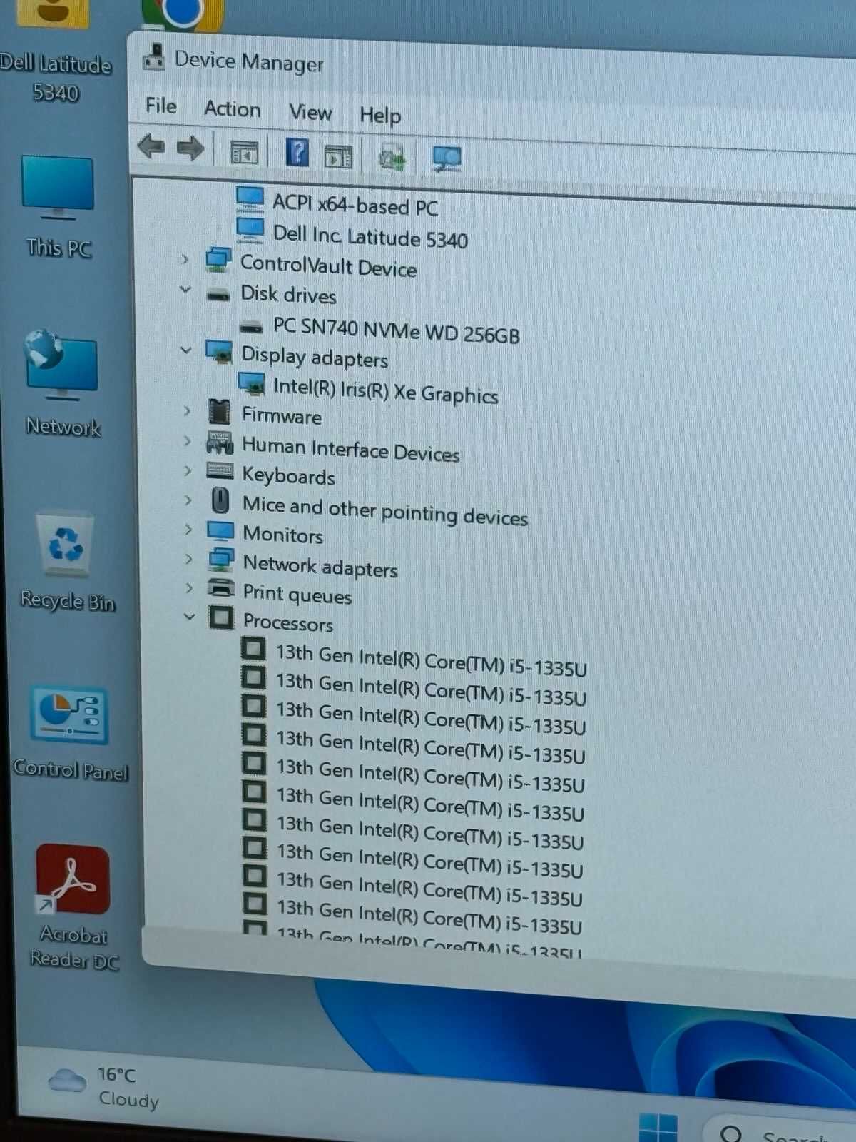 Dell Latitude 5340 i5 13 gen/8RAM/256GB SSD/Full HD тъчскрийн