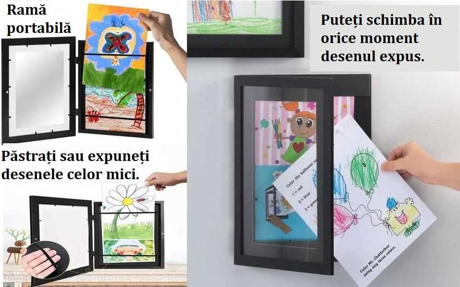 Rama Kids Art, lemn, pt depo desenele copiilor