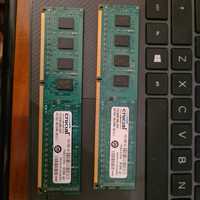 Kit memorie RAM Desktop CRUCIAL DDR3 8 GB - 2 X 4 GB 1600 Mhz 1.35V