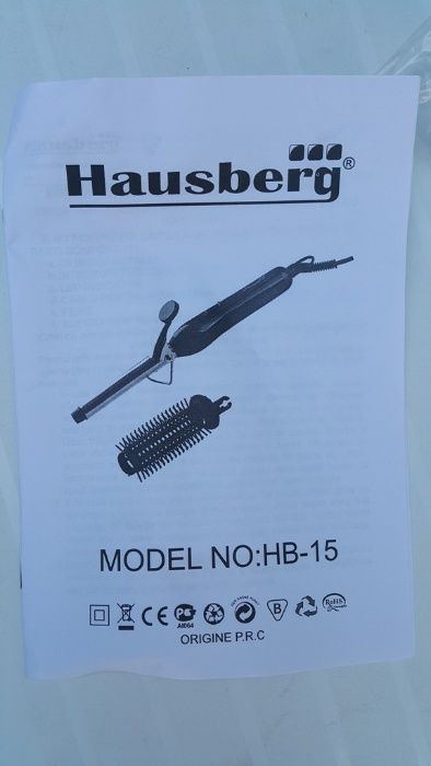 Ondulator de par NOU Hausberg HB-15W are perie cu rotire 360 grade