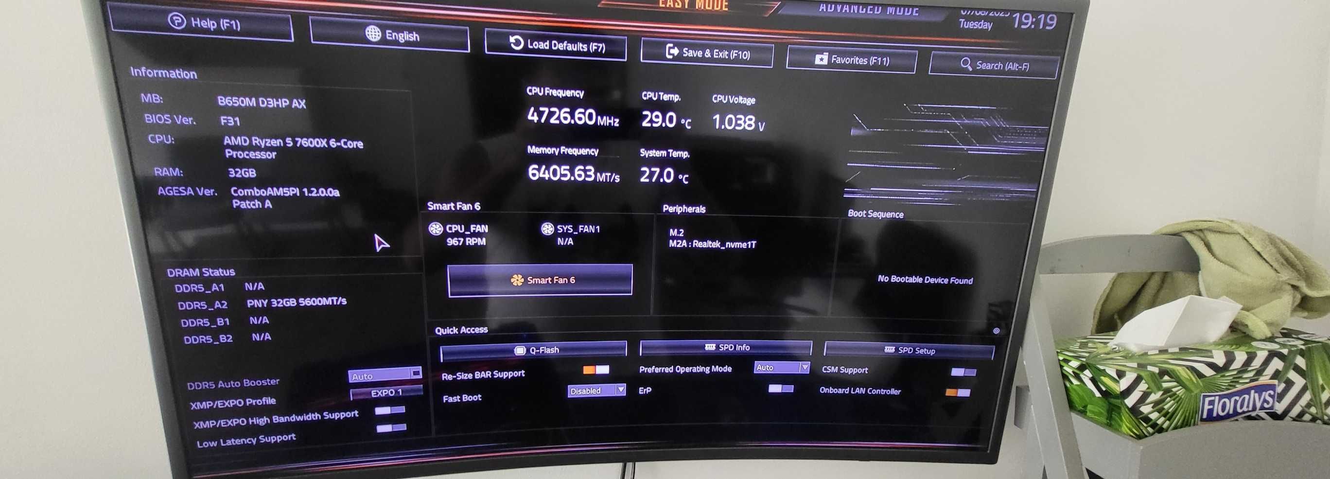 Gaming PC Amd Ryzen 5 7600x RTX 3060ti Gigabyte Nou Garantie