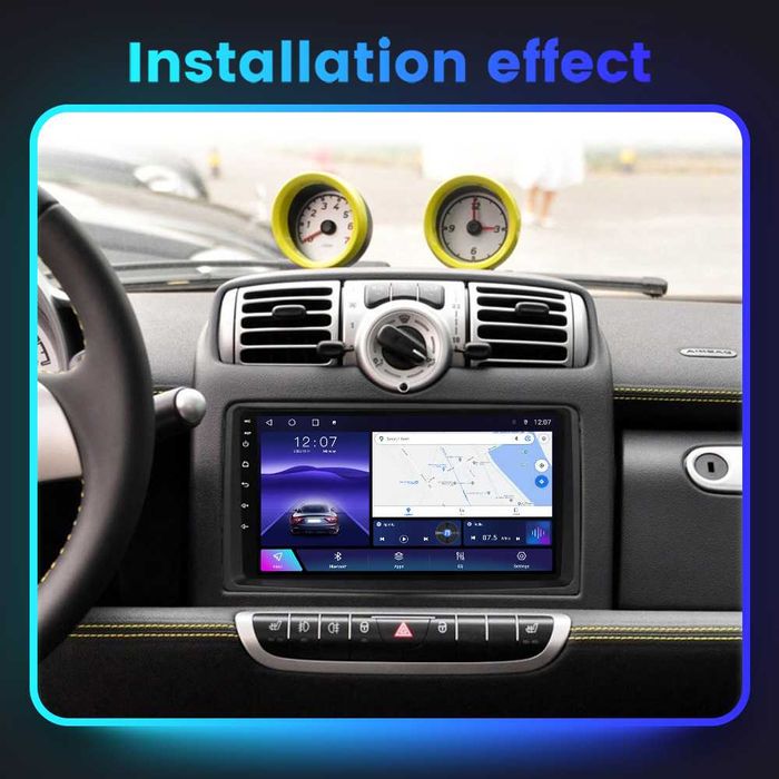 Navigatie Android 14 Smart 2006 - 2009 1/8 Gb Waze CarPlay + CAMERA