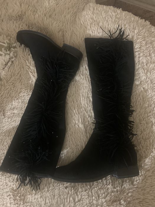 Сапоги замша натуральная 36р