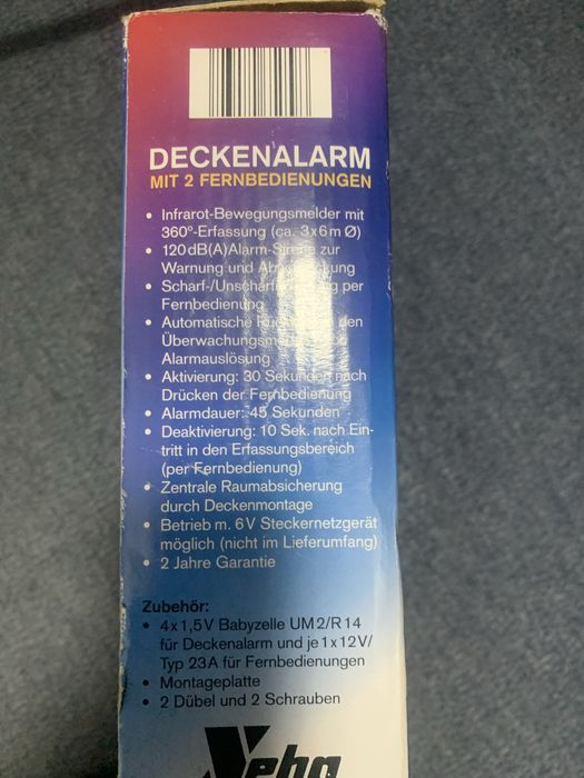 Alarma cu telecomanda