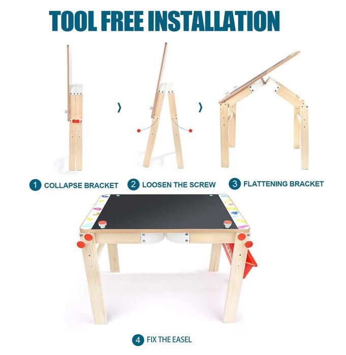 Topbright ! 2в1 Мултифункционална двустранна магнитен статив - маса