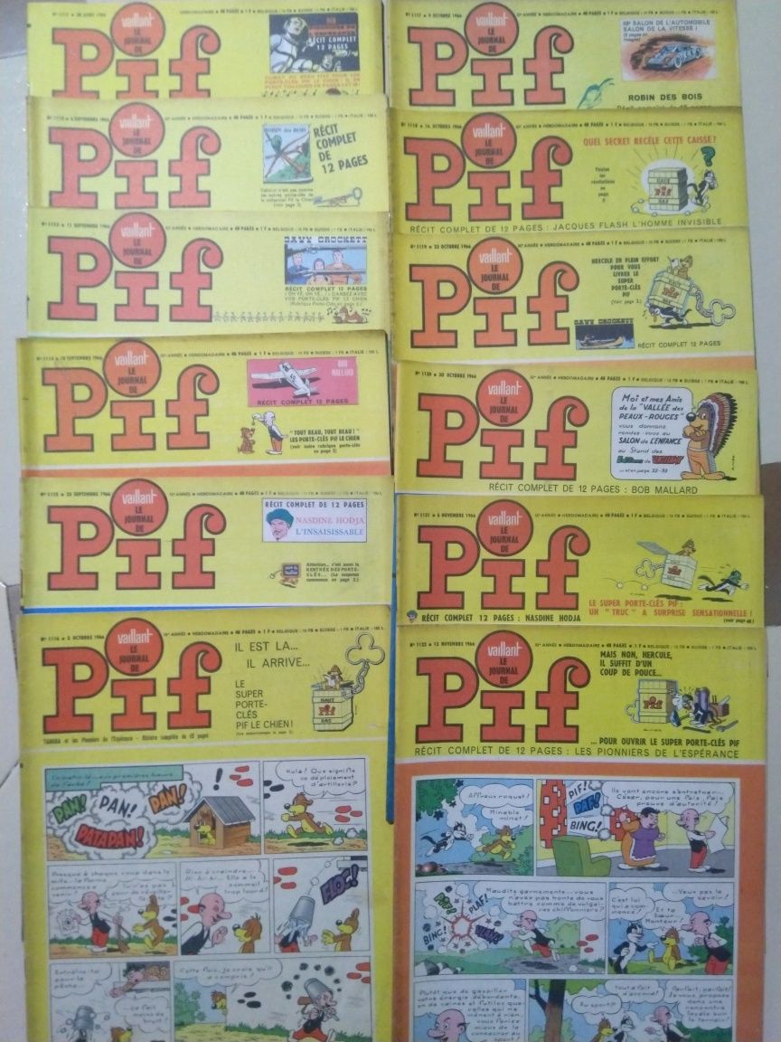 Vaillant le journal de Pif. Много броеве списания Пифове, 65, 66 и 67