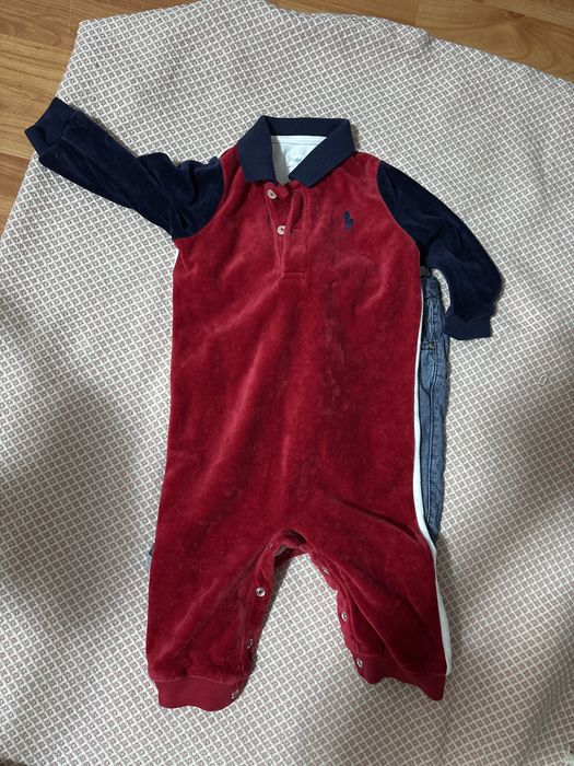 Salopeta ralph lauren 9 luni si pantaloni Zara 68cm