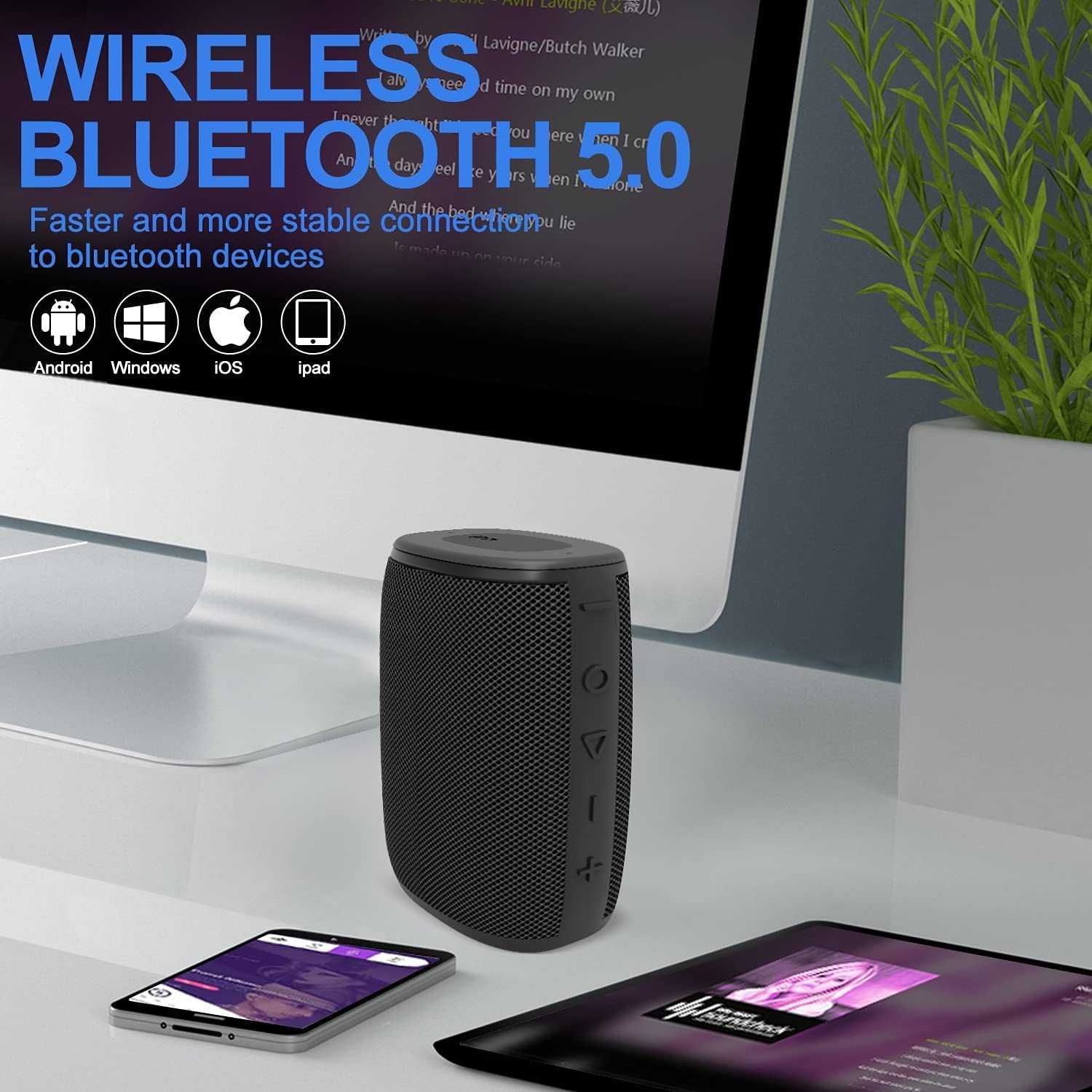 NOU Boxa bluetooth 5.0 Hadisala H2 IPX7 Waterproof