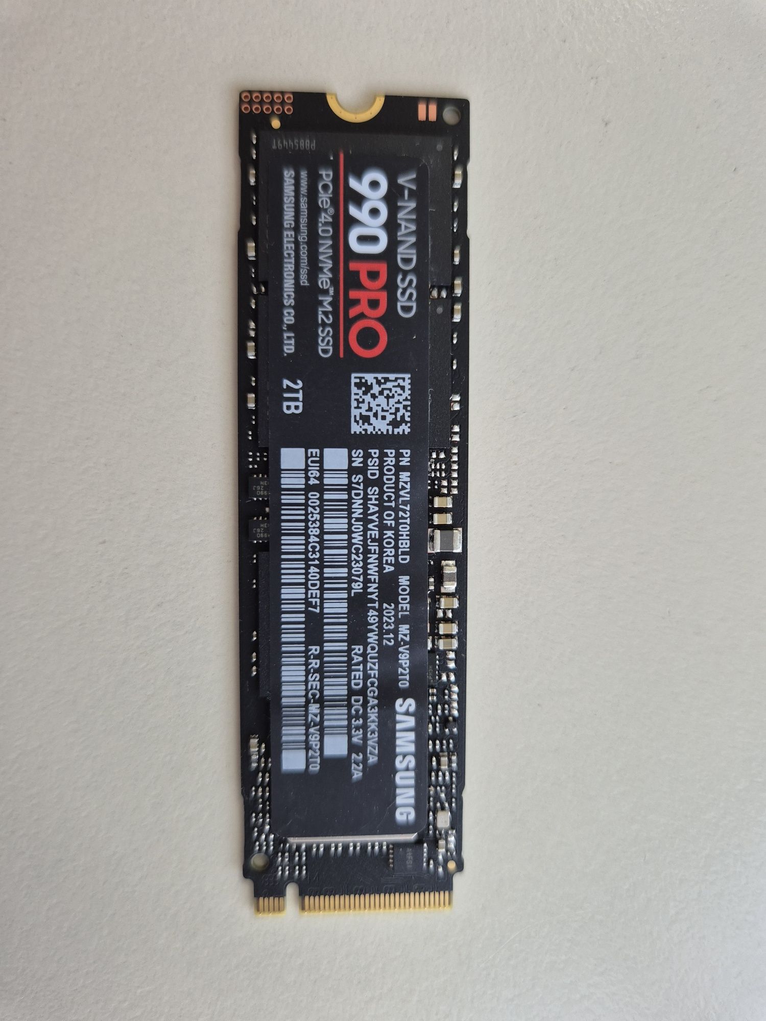 Samsung 990 PRO 2TB ssd m.2 nvme PCIe 4.0 x4 NOU