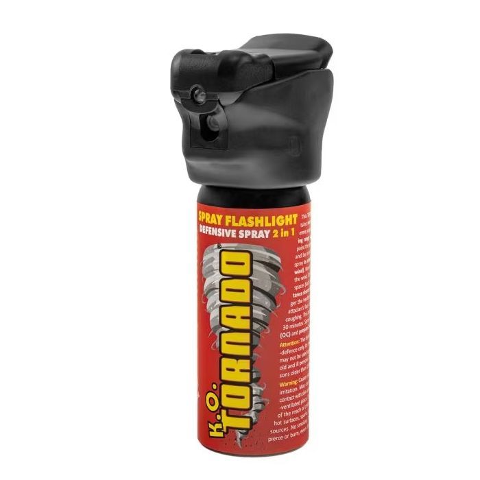 Spray piper IdeallStore®, Tornado KO, lanterna LED, jet, 50 ml