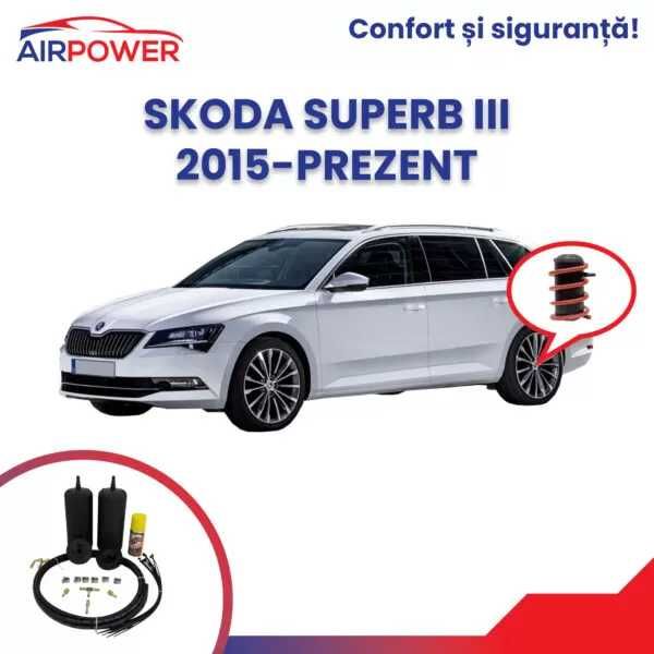 Perne auxiliare, perne auto pneumatice, Skoda Superb 3.