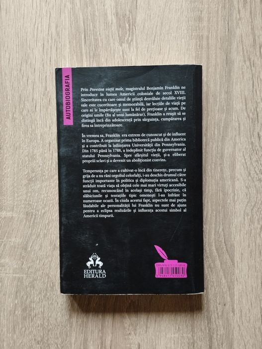 Povestea Vieții Mele - Benjamin Franklin