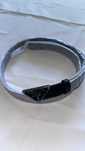 Prada Milano Black Logo Black Belt