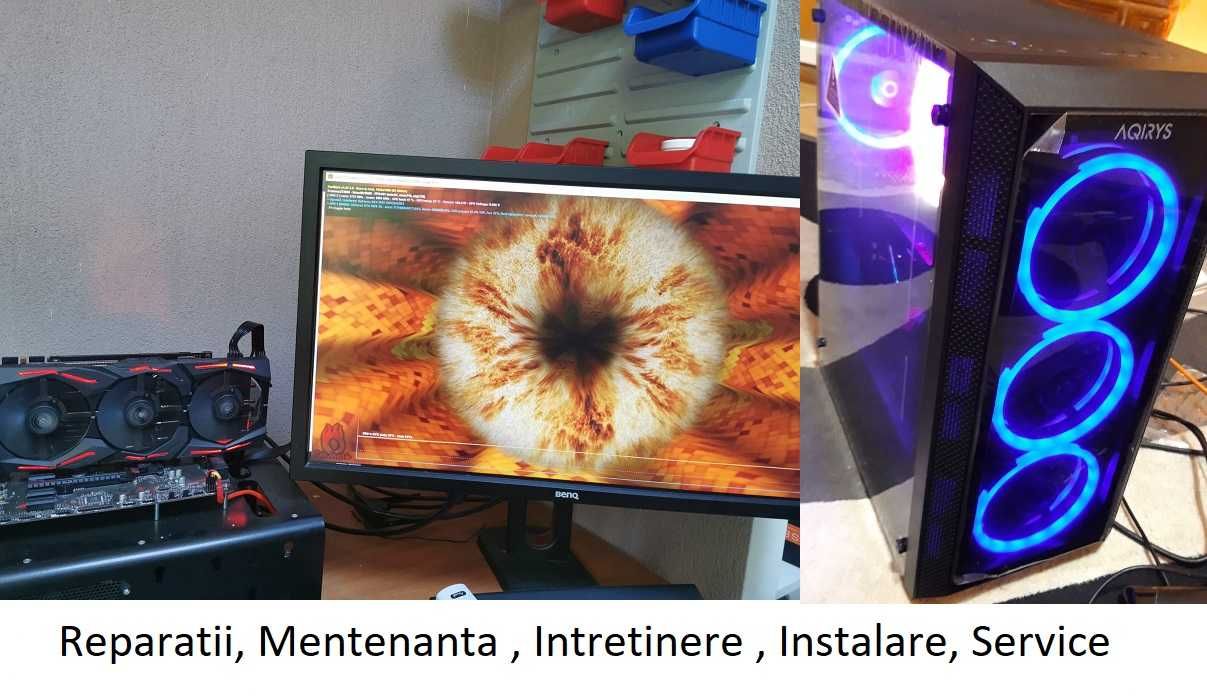 Instalare Windows ,asamblare calculator Gaming , schimbare pasta