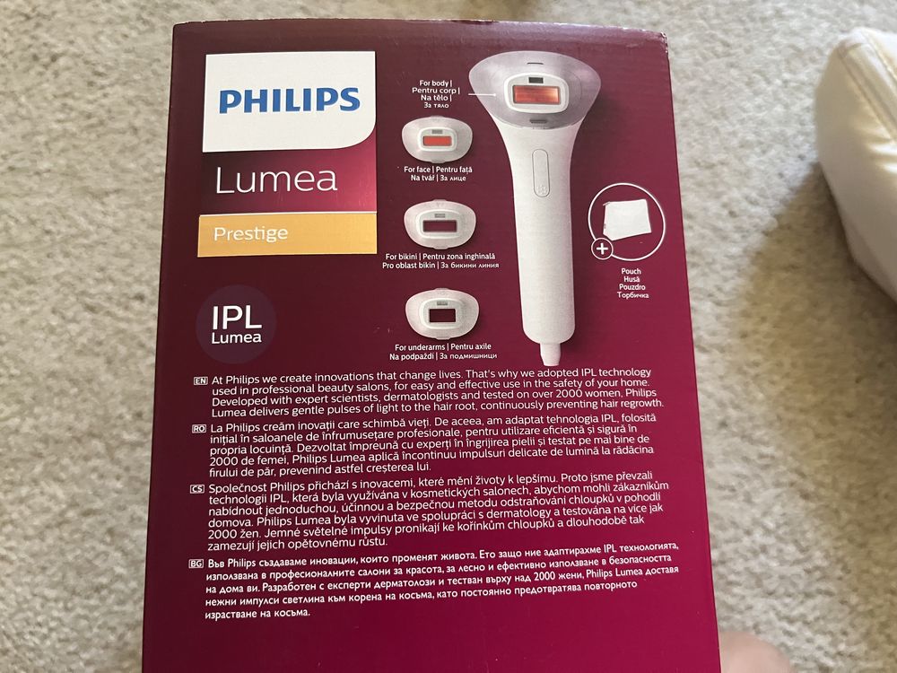 Epilator IPL Philips Lumea Seria 9000 BRI947/00, Senzor Smartskin, teh