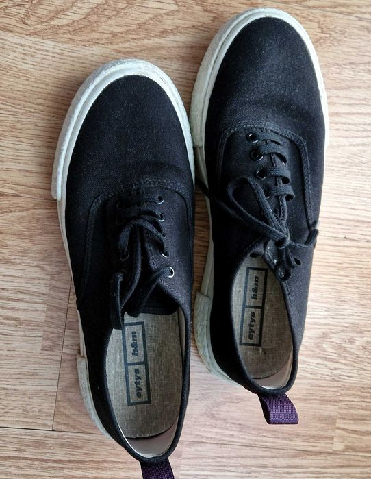 Обувки Eytys H&M Collaboration Platform Canvas Sneakers N43/44 / черни