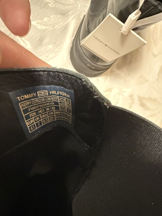 Нови, оригинални кожени боти Tommy Hilfiger
