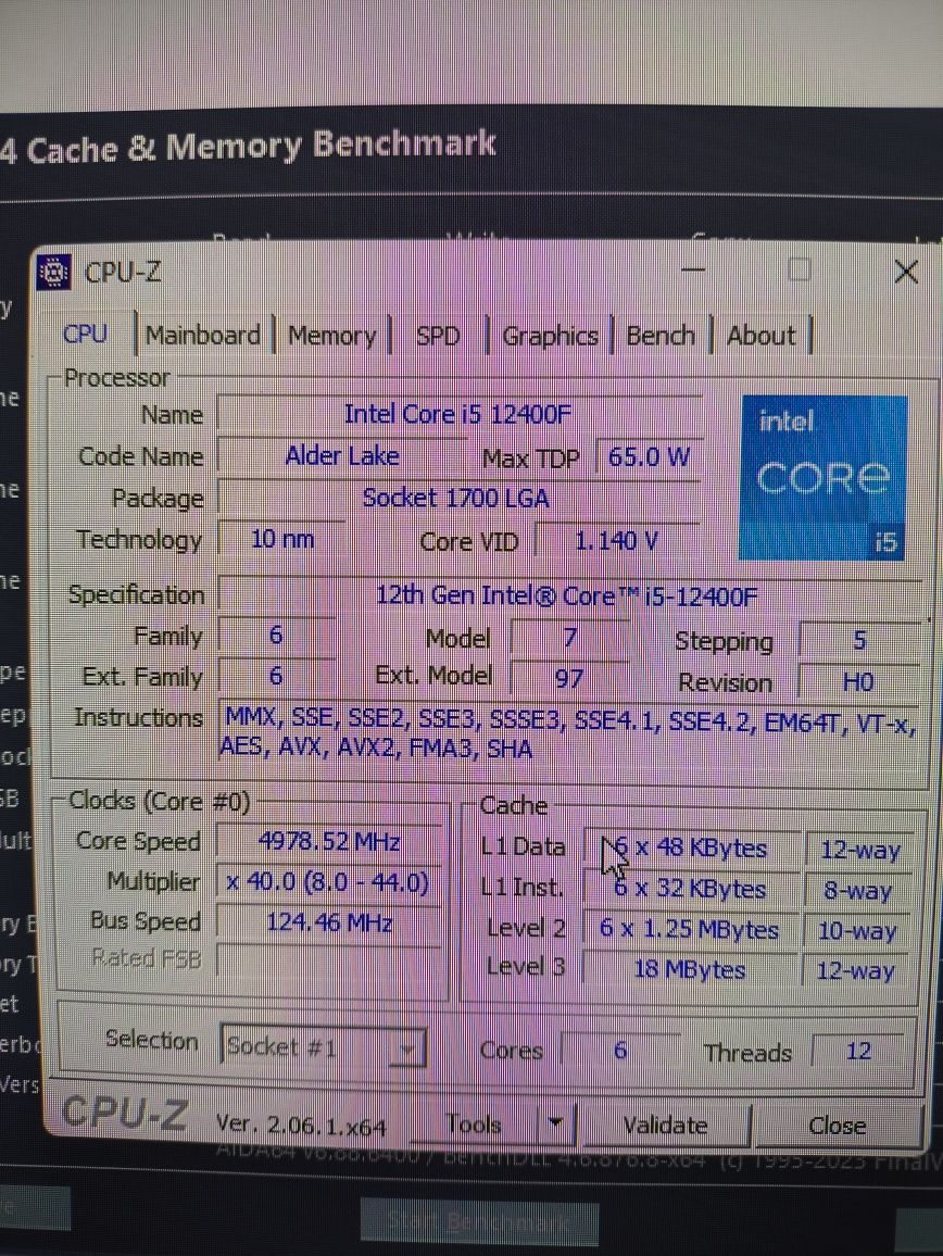 Компьютер i5 12400F с разгоном до 4978 ГГц  RTX 3060 12 Гб DDR5