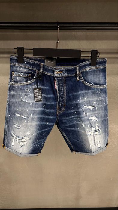 Blugi scurti dsquared2 albastrii colectia noua premium