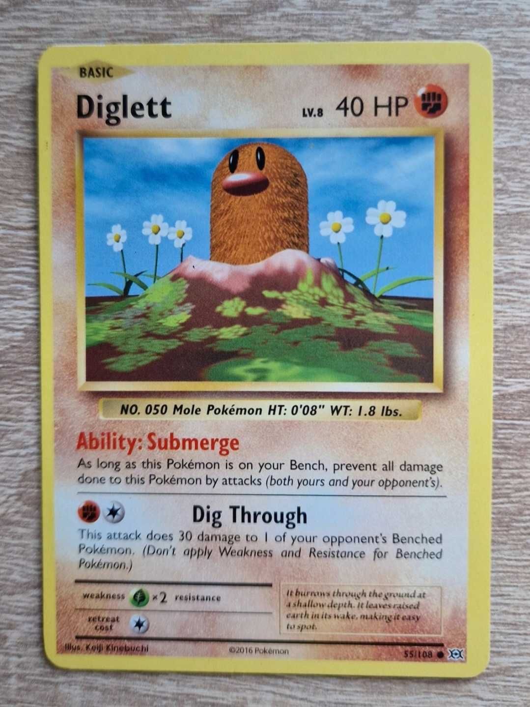 Card Pokemon TCG Diglett (Evolutions)