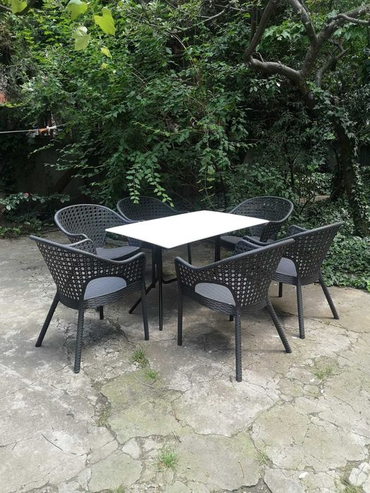 Scaun pentru terasa model Iris (culoare gri sau alb)