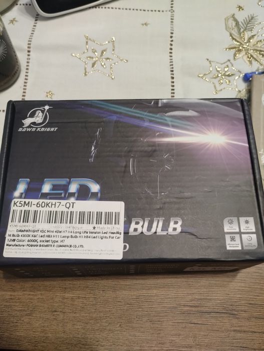 H7 LED 6000k Dawn Кnight K5C mini.Нови!