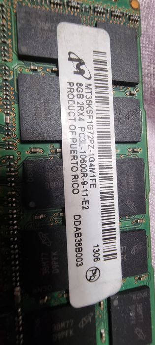 Ram ddr3 ecc 8GB  8buc 64GB