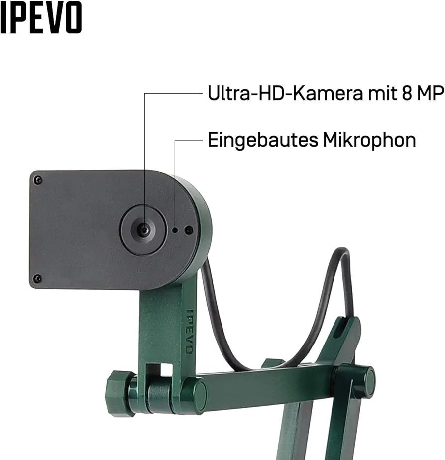 Webcam NOU, Ipevo V4K UHD, 8 Mpx, USB