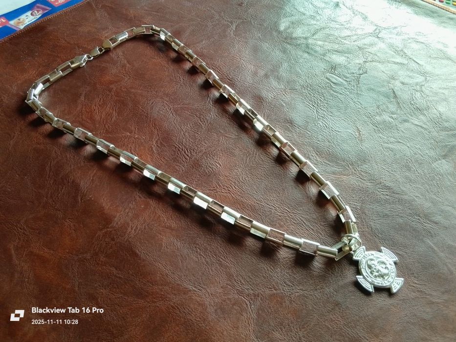 Сребърен Синджир със Висулка-98грама.