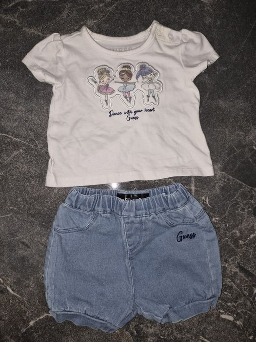 Лот лятни маркови дрешки за момиче 1- 3-6  месеца  Boss , Guess