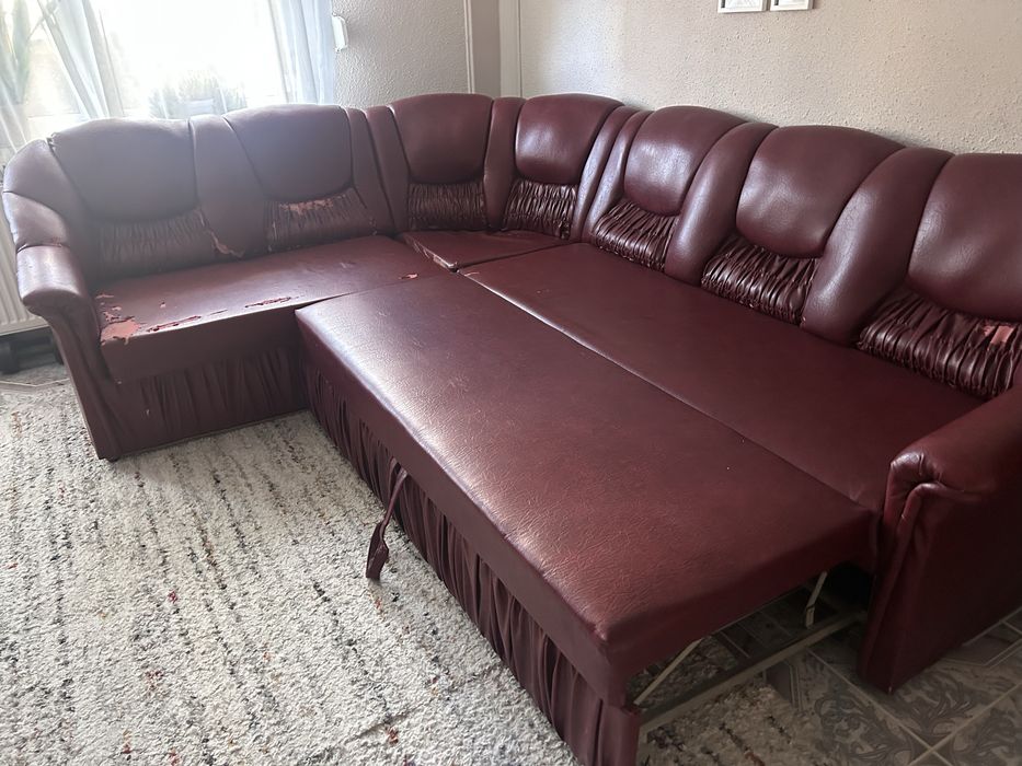 Canapea extensibila + fotoliu