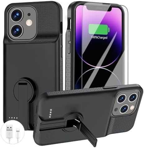 Нов 8000mAh Батерия кейс калъф със стойка за iPhone 14 Plus/13 Pro Max