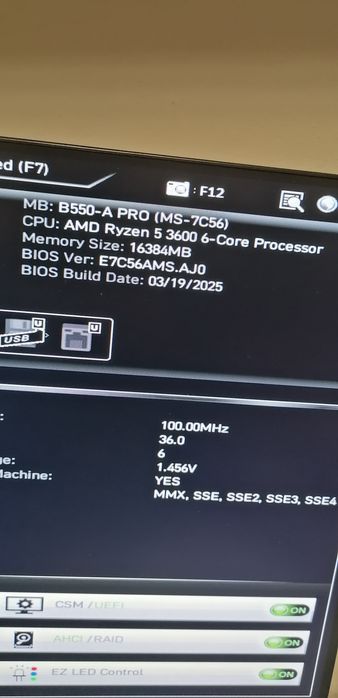 Placa de baza MSI B550-A PRO, cu cutie, update BIOS la zi.