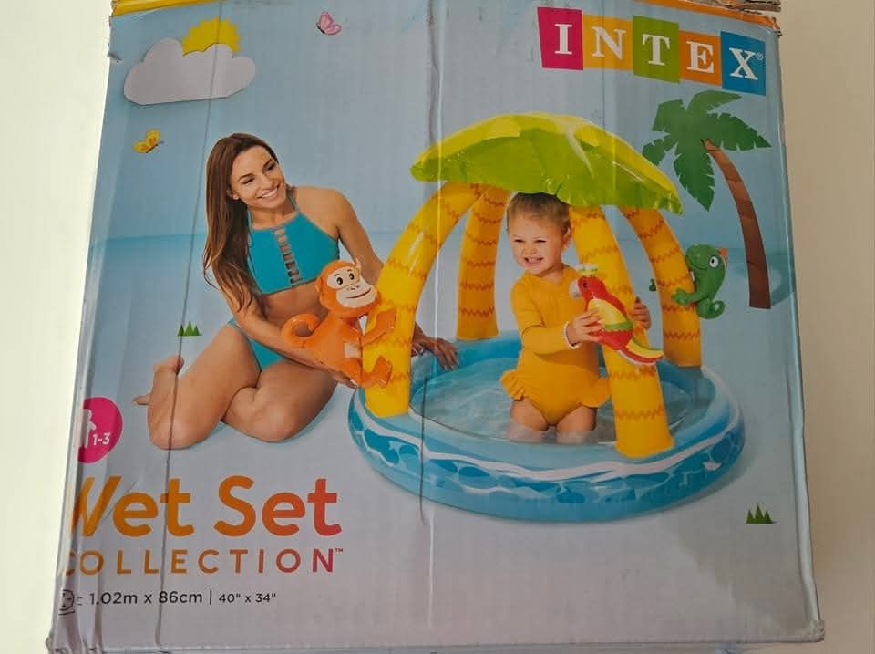 Надуваем детски басейн INTEX