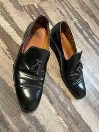 Pantofi negri din piele Corvani 45