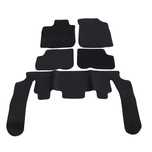 Set covorase auto din mocheta Dacia Logan Mcv 2005-2013, Cu 7 Locuri; Negru, 5 Buc.
