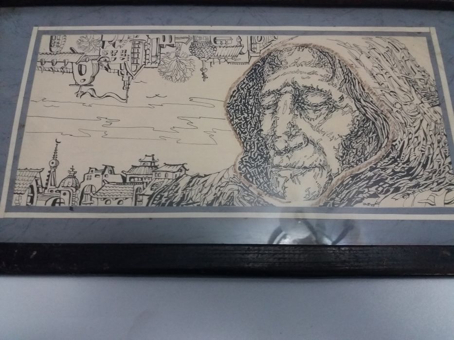 Антиквариат     Старинный      картина.