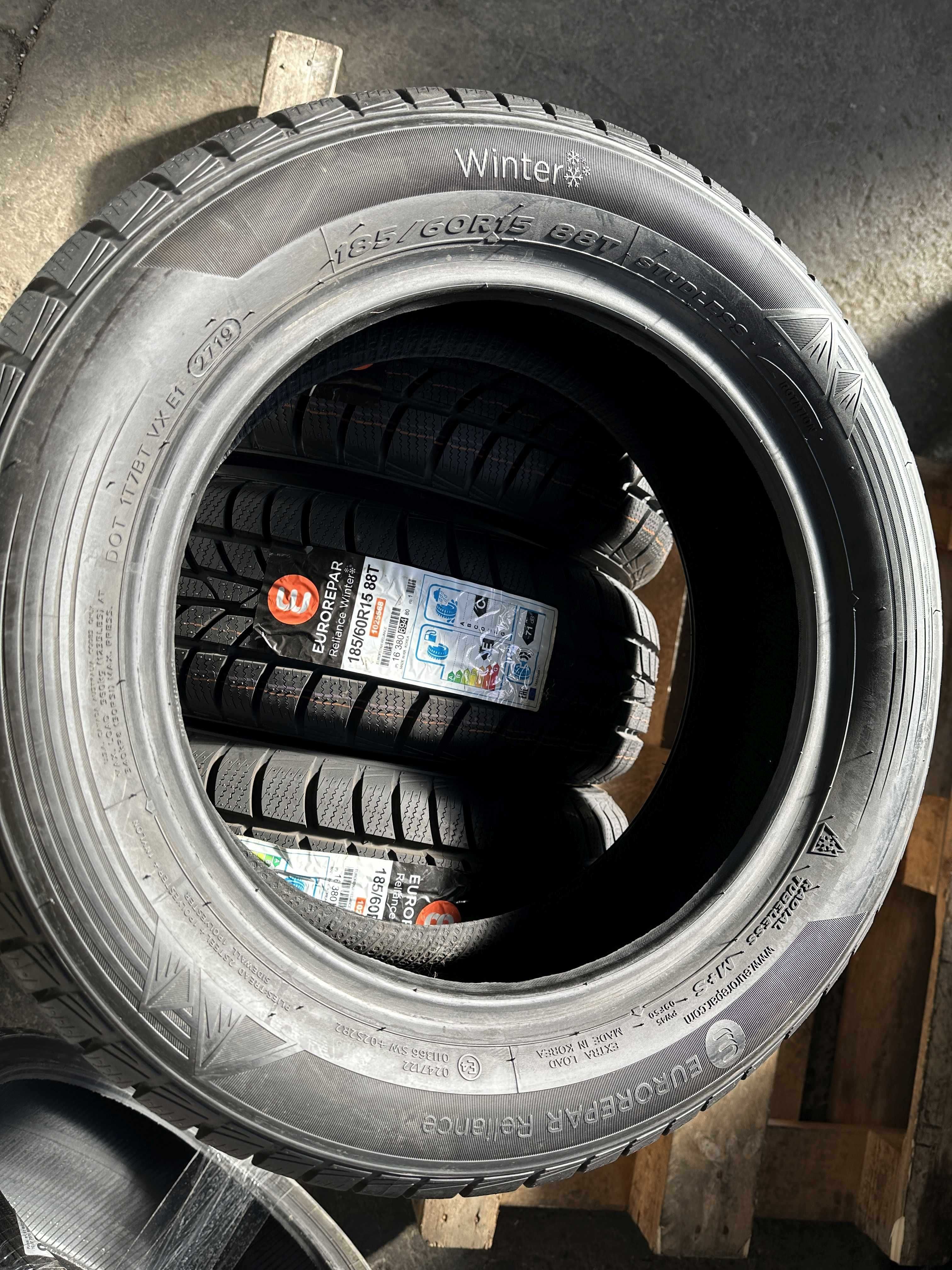 SET 4 Anvelope Iarna NOI 185/60 R15 88T EUROREPAR Reliance Winter