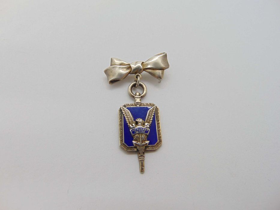 Insigna militara US Merchant marine din argint